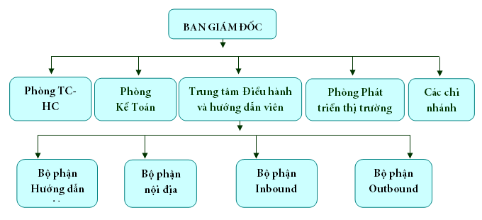 Sơ đồ tổ chức công ty Vigotour